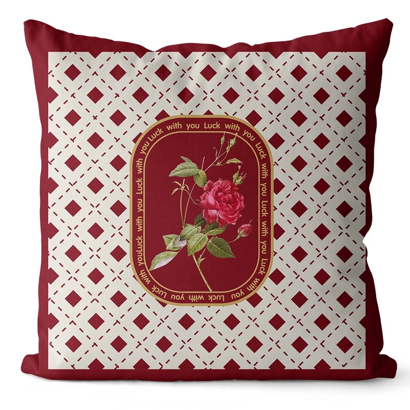 Modern Classic Floral Letter Polyester Pillow Covers for Couch Sofa Decor|Home Decor Pillows
