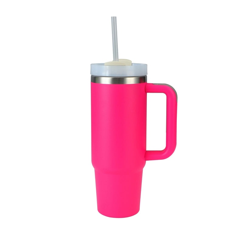 Customized 40oz Stainless Steel Double-layer Insulated Ice Tumbler with Handle for Car | Drinkware & Travel Mugs