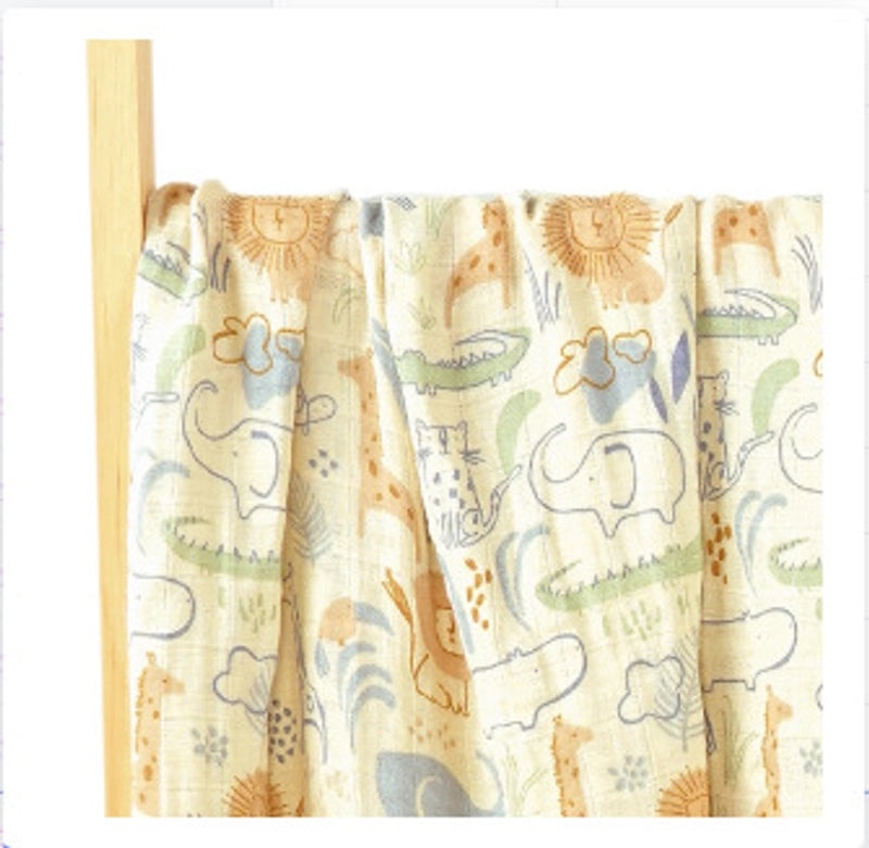 Adorable Animal Print Striped Solid Cotton Baby Bedding Set|Baby Bedding & Accessories