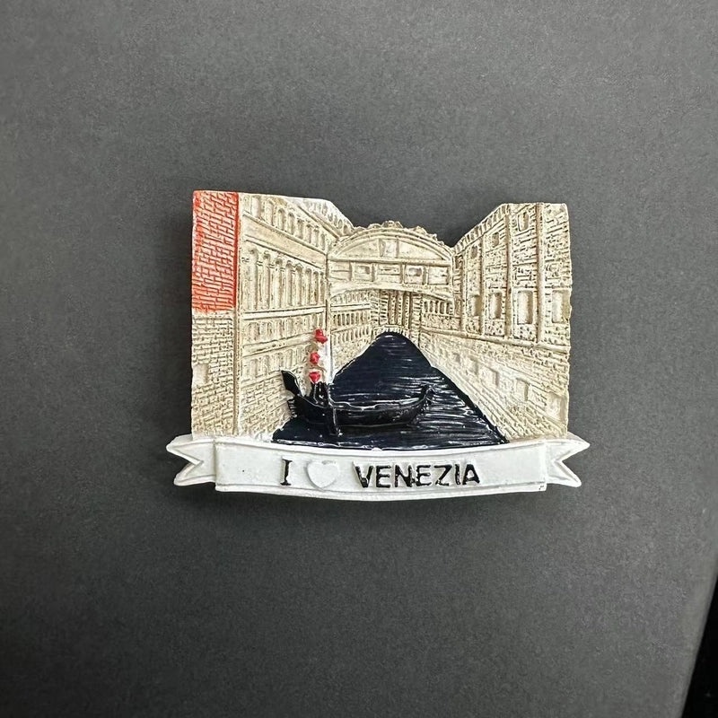 Washington USA Germany Swan Castle France Italy Syria Gulg Bell Magnetic Resin Refrigerator Magnet|Home Decor Magnets