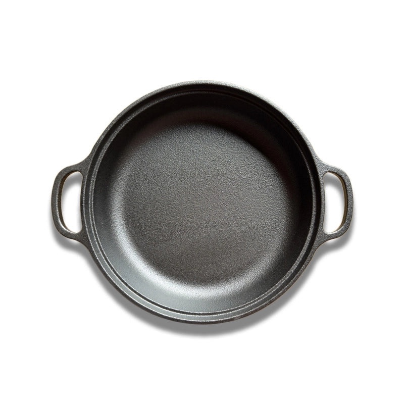 Elegant Chinoiserie Style Cast Iron Pot - Single Solid Color Piece | Cookware & Kitchen Tools