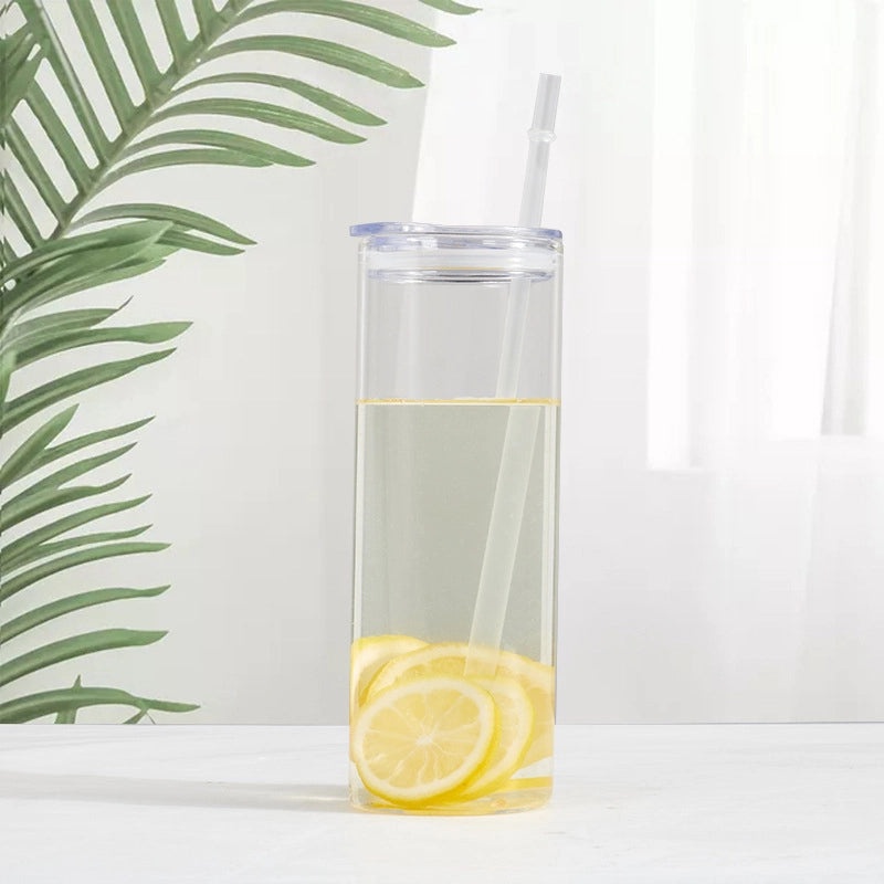 Mason Cup with Bamboo Lid and Straw|Outdoor Drinkware