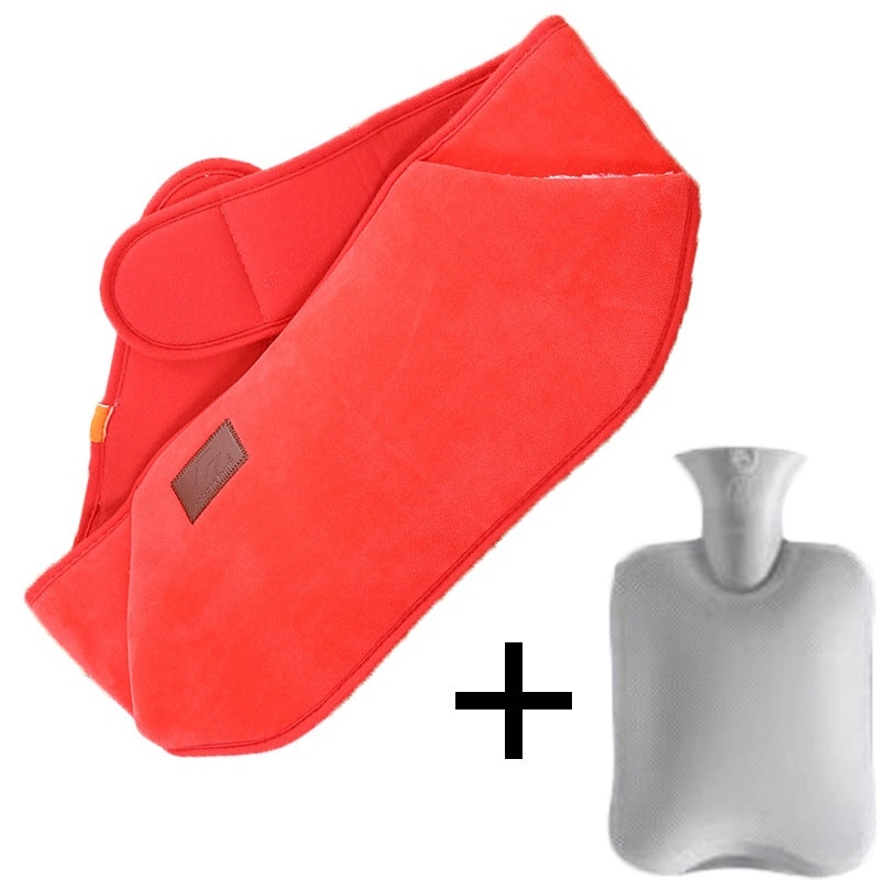 Plush Hot Water Bag with Protective Belt for Waist and Hands Warmth | Home & Personal Care