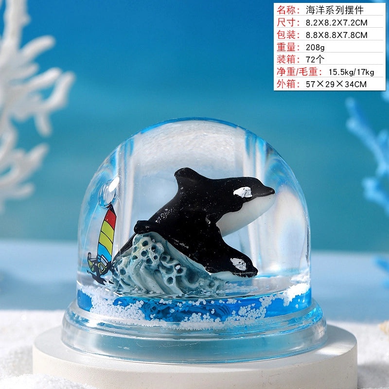 Creative Cartoon Liquid Oil Drop Ornament Transparent Acrylic Pressure Relief Craft|Home Decor Gifts