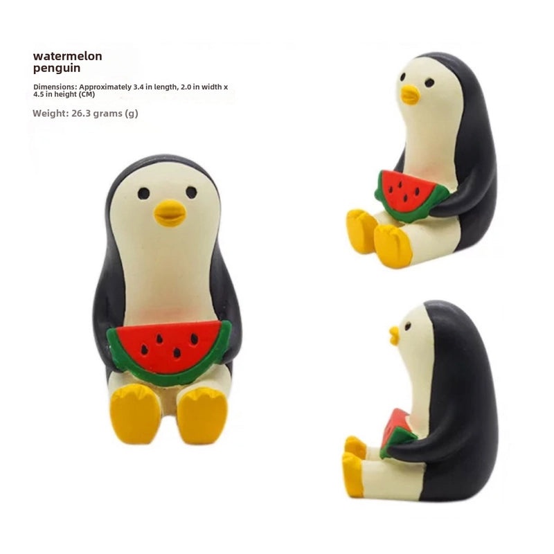 Japanese-style Zakka Resin Crafts Shiba Inu Penguin Cat White Bear Lazy Cat Creative Ornaments|Home Decor & Crafts
