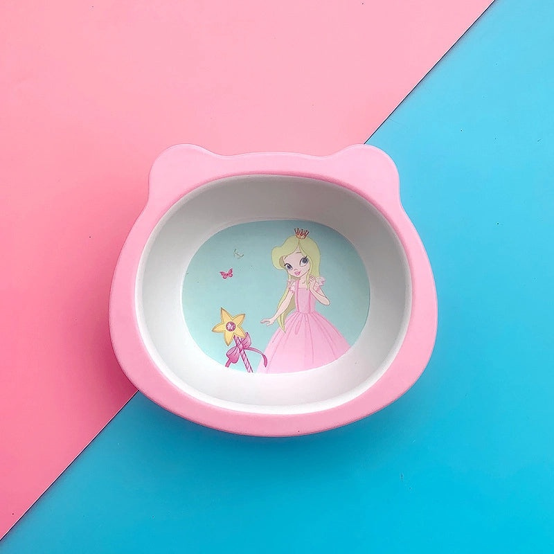 Adorable Cartoon Bamboo Fiber Kids Tableware Single Piece|Kitchen & Dining
