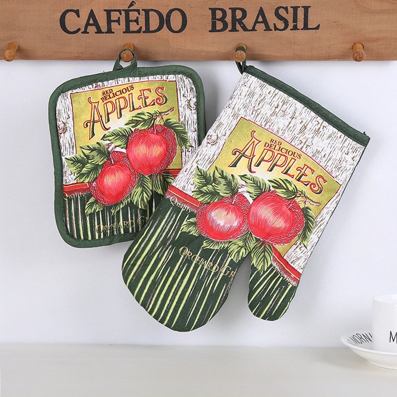 Heat Resistant Gloves with Pastoral Multiple Prints | Kitchen & Dining Accessories