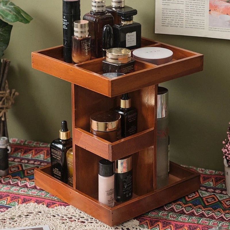 Vintage Minimalist Wooden Organizer Box|Home Storage & Organization