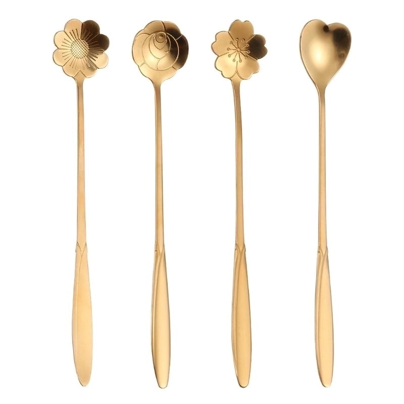 Floral Stainless Steel Casual Tableware Set|Kitchen & Dining