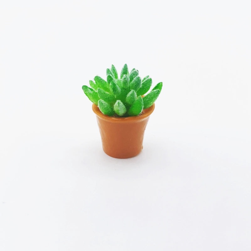 Miniature Dollhouse Accessories Artificial Succulent Plant Pot Micro Landscape Decoration|Dollhouse Miniatures & Accessories