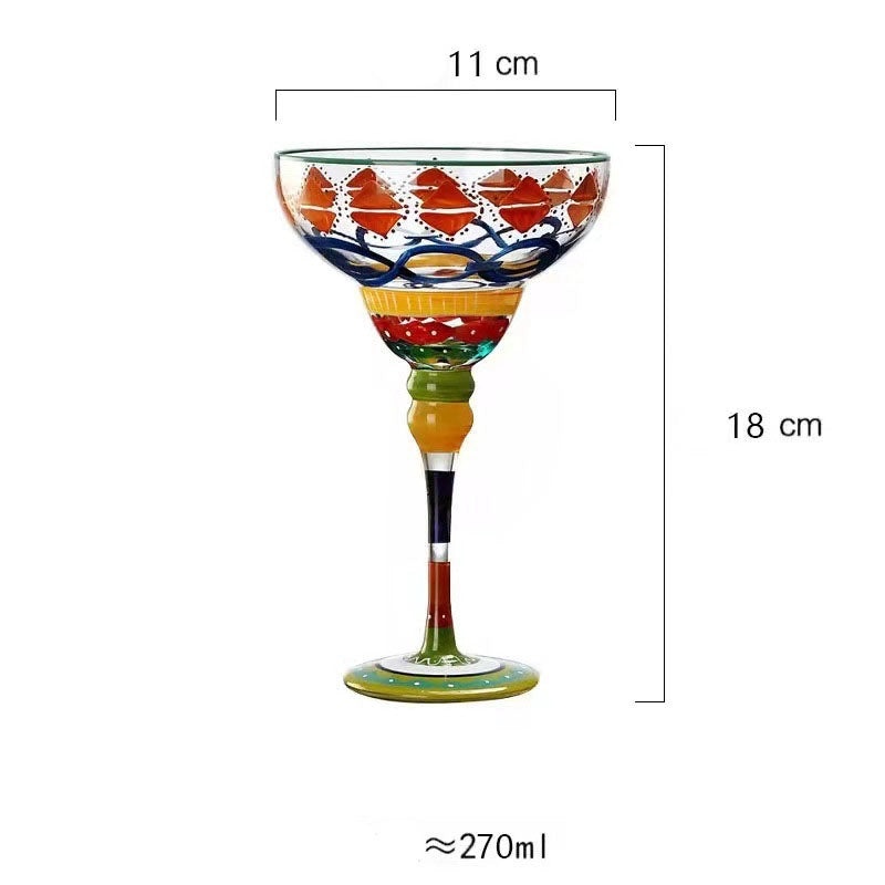 Elegant Casual Fruit Crystal Wine Glass - Single Piece|Home & Kitchen Tableware