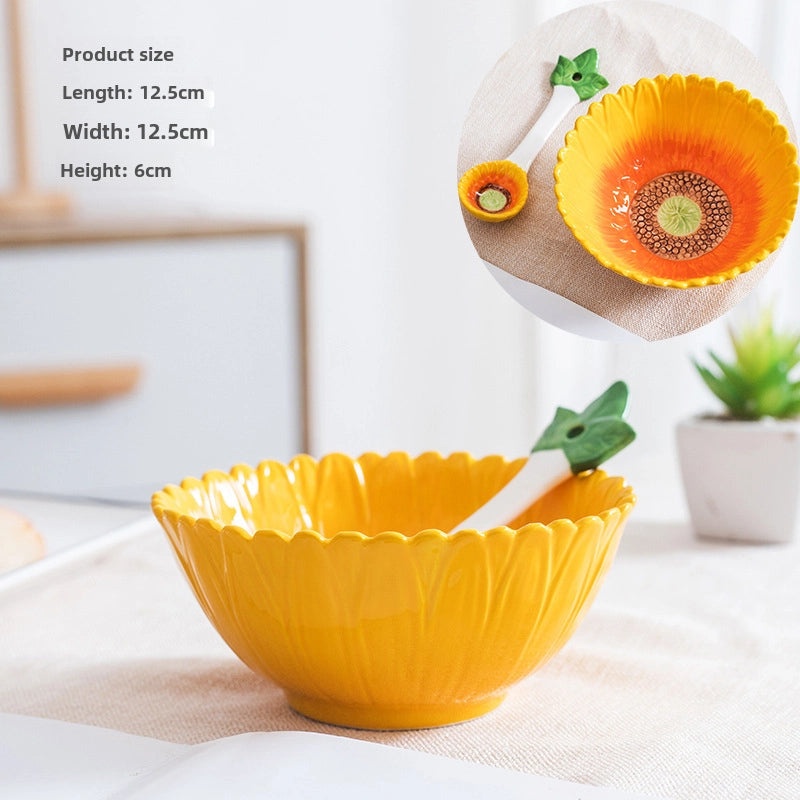 Creative Ceramic Bowl for Fruits Vegetables Salads Desserts Kids Students Household Tableware | Kitchen & Dining