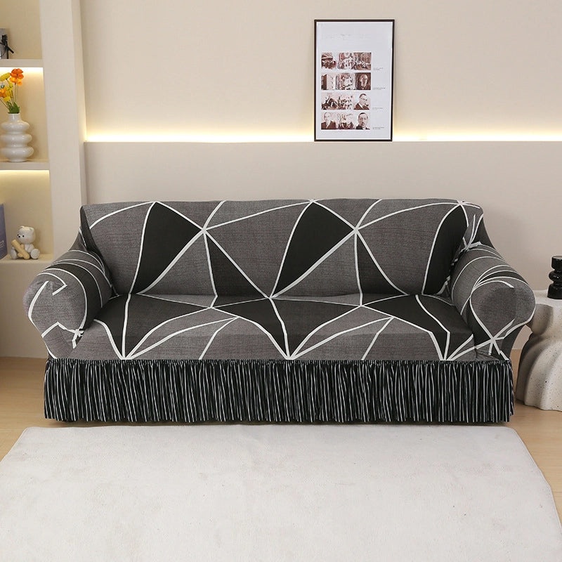 Elastic Skirted Sofa Cover Universal Four Seasons All-Purpose Stretch Sofa Protector|Home Furnishing
