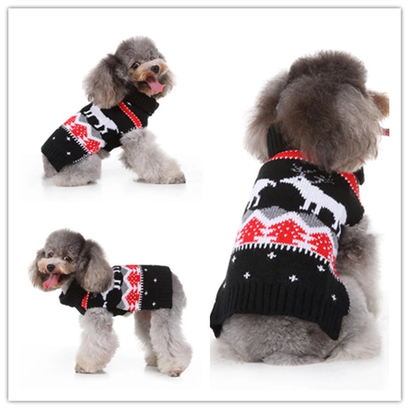 Cozy Polyester Christmas Reindeer Pet Outfit | Holiday Pet Apparel