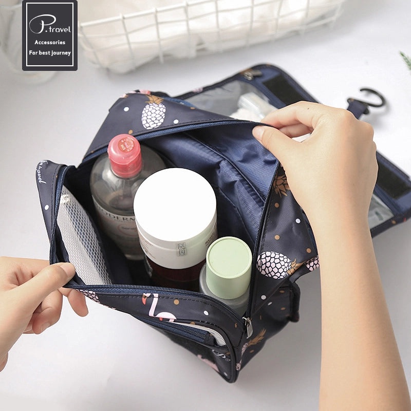 Minimalist Classic Color Block Polyester Makeup Bag | Cosmetic Bags
