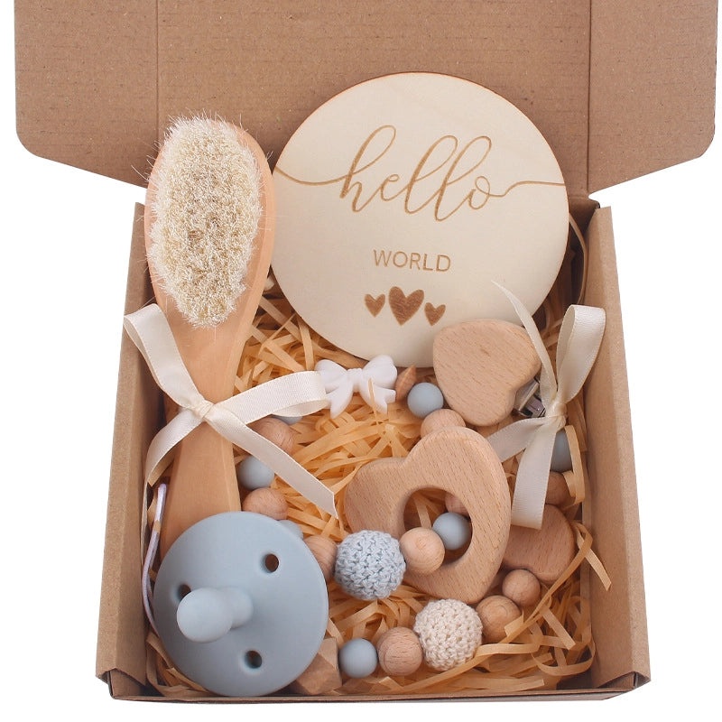 Charming Solid Color Bow Knot Beechwood Silicone Baby Accessories|Baby Accessories