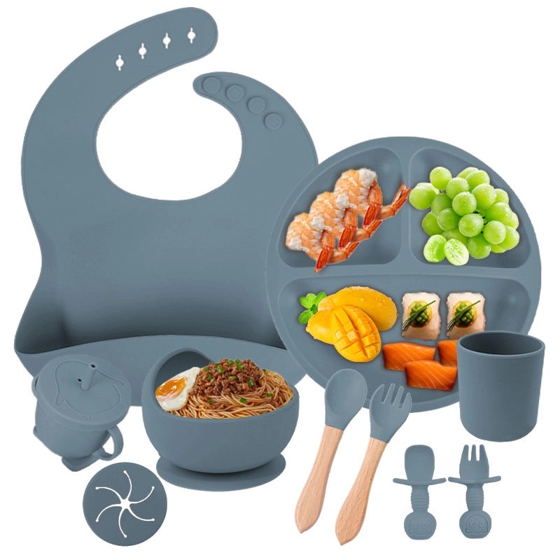 Baby Silicone Tableware Set for Toddlers | Baby Feeding Supplies
