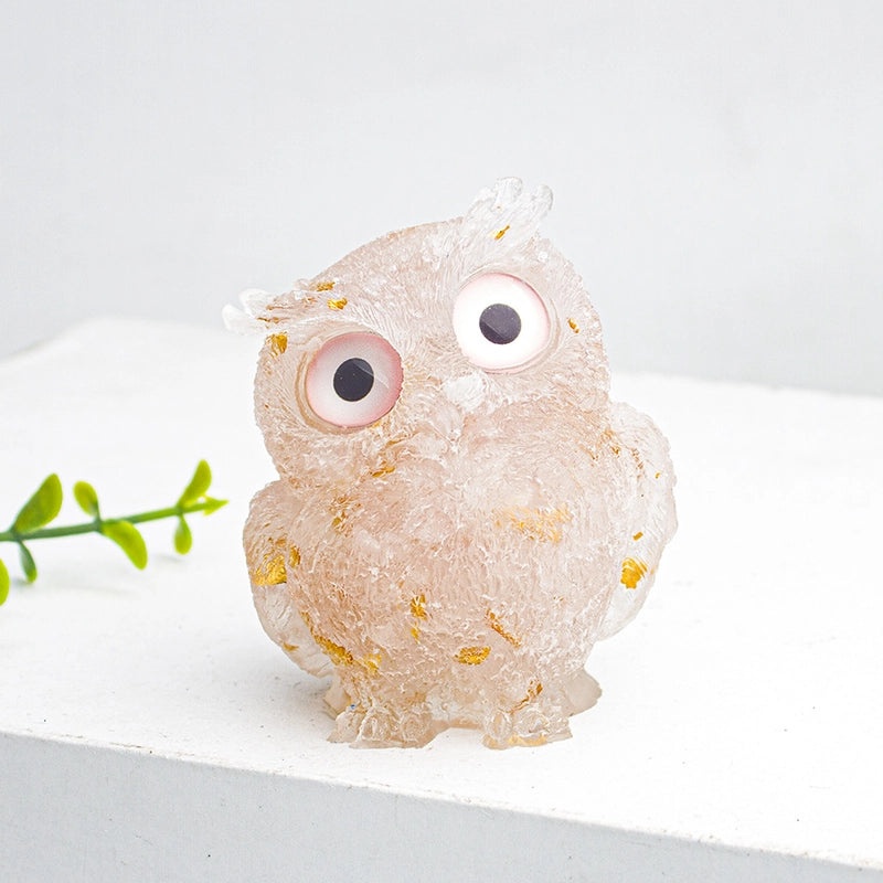 Minimalist Owl Gemstone Agate Decor Crystal Figurines for Home|Home Decor Ornaments