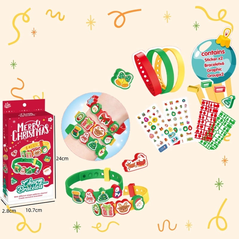 Colorful Beaded Bracelet with Cartoon Plastic Charms|Jewelry & Accessories