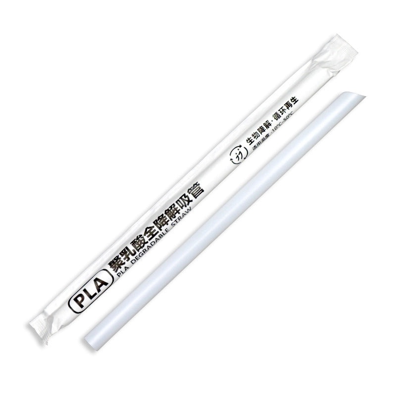 Biodegradable PLA Straws for Hot Drinks | Disposable Milk Tea Coffee Straws | Eco-Friendly Individually Packaged | Drinkware Accessories|Straws &