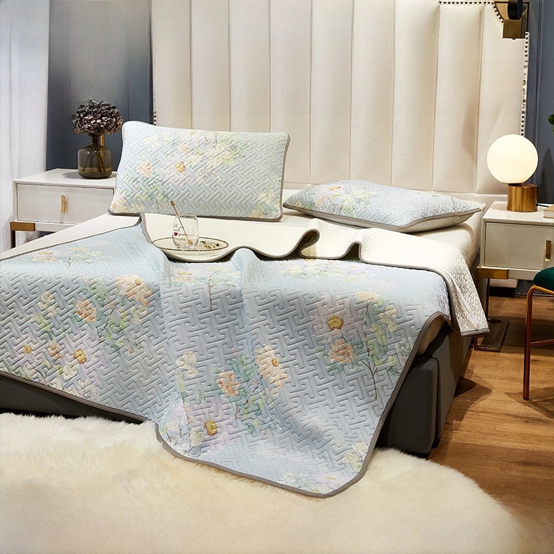 Thailand Royal Bio-based Latex Silk Mat 3-piece Set Soft High-end Mat for Micro-business | Home & Living Accessories