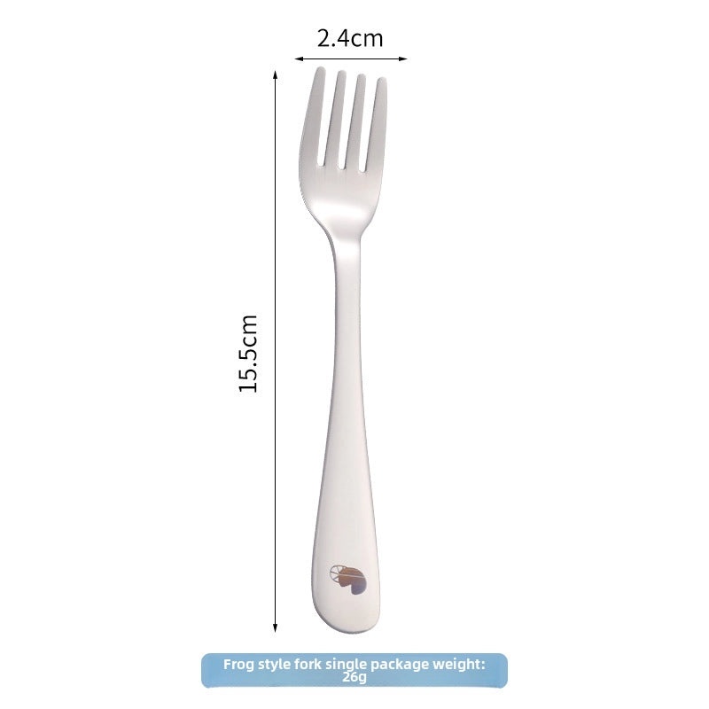 304 Stainless Steel Cartoon Baby Spoon Cute Feeding Spoon for Children Learning to Eat | Baby Feeding Accessories