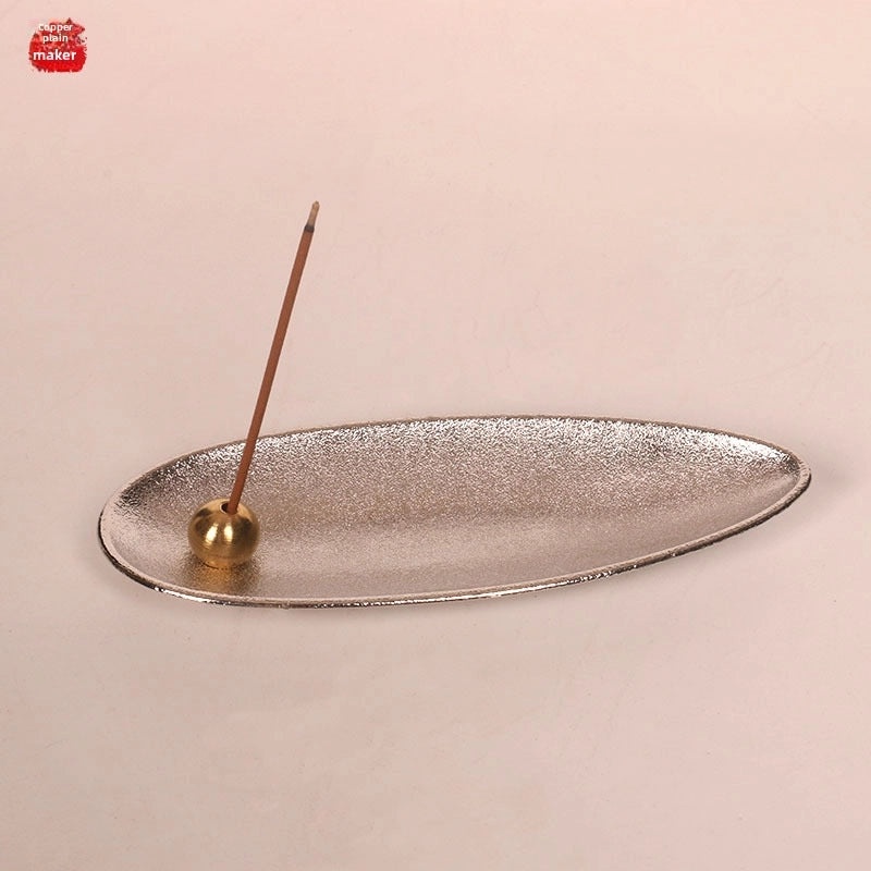 Copper Artisan Alloy Incense Holder for Zen Tea Ceremony | Home Decor & Incense Accessories