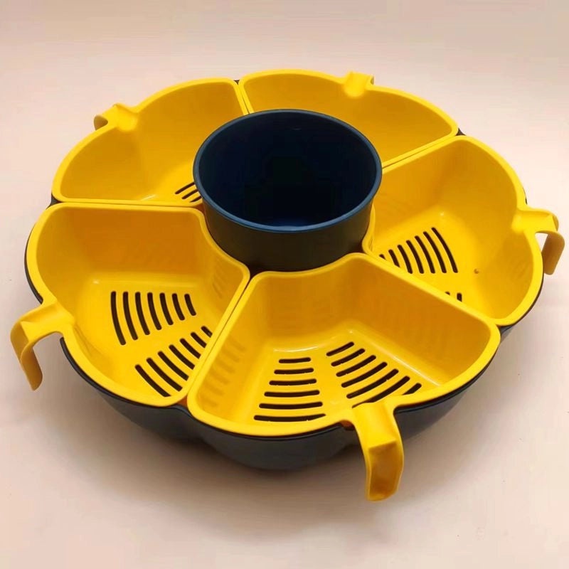 Junxin Multi-use Hot Pot Drying Basket Fruit Candy Nut Serving Tray Plastic Storage Plate|Kitchen Storage & Organization