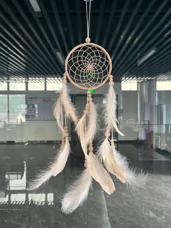 Minimalist Feather Dreamcatcher Wall Art, Boho Grid Style | Home Decor