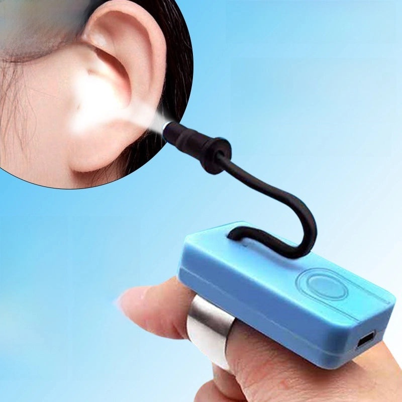 USB Rechargeable Ear Cleaning Tool with Thumb Light and Finger Light | Personal Care Accessories
