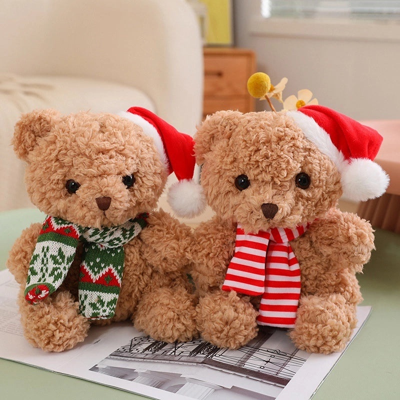 Christmas Plush Bear Stuffed Animal Soft PP Cotton Toy Gift for Kids|Stuffed Animals & Plush Toys