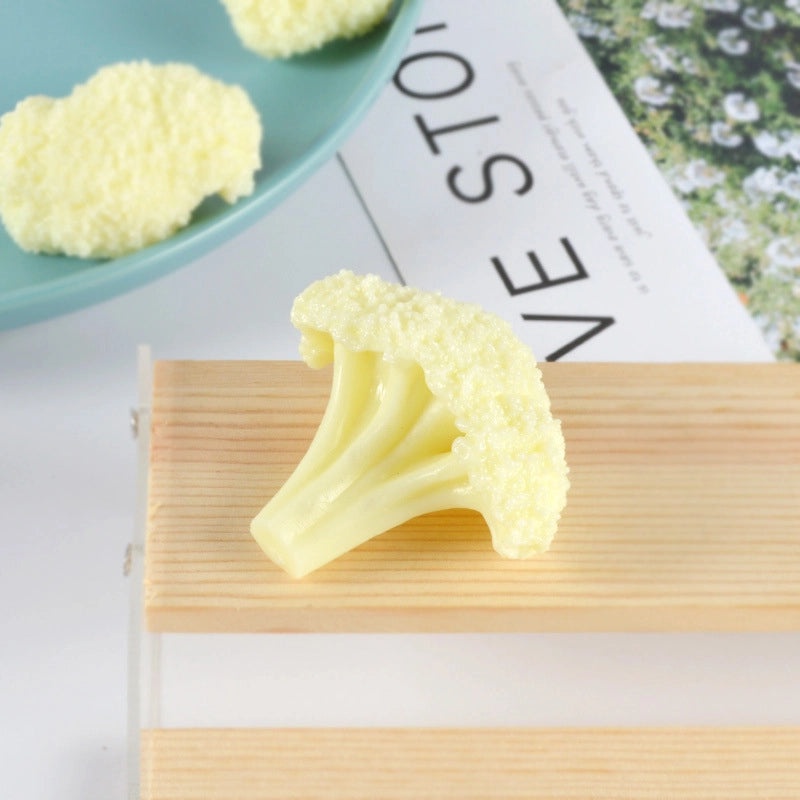 PVC Fake Cauliflower Decorative Food Model for Restaurant Supermarket Scene Props|食品模型及装饰用品