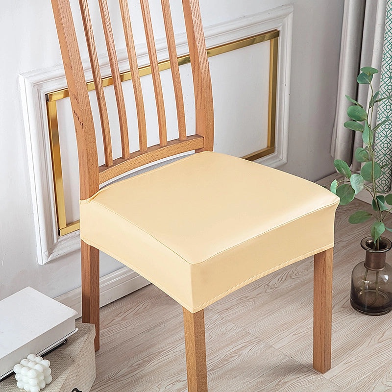 Waterproof PU Double Rubber Band Chair Cushion Cover Oil-proof Simple Design for Hotel Household Restaurant Use|Home & Kitchen Textiles