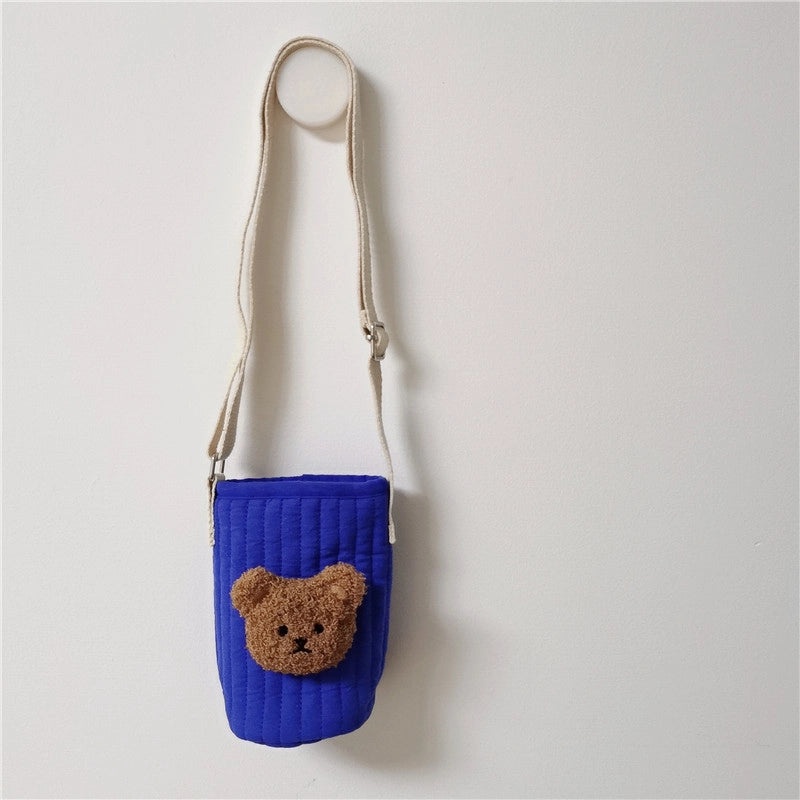 Adorable Bear Pattern Fabric Cup Sleeve 1pc | Drinkware Accessories