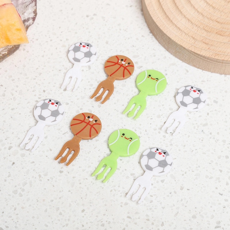 Cartoon Fruit Mini Fork Japanese Style Cute Kids Snack Pick|Kitchen & Dining Accessories