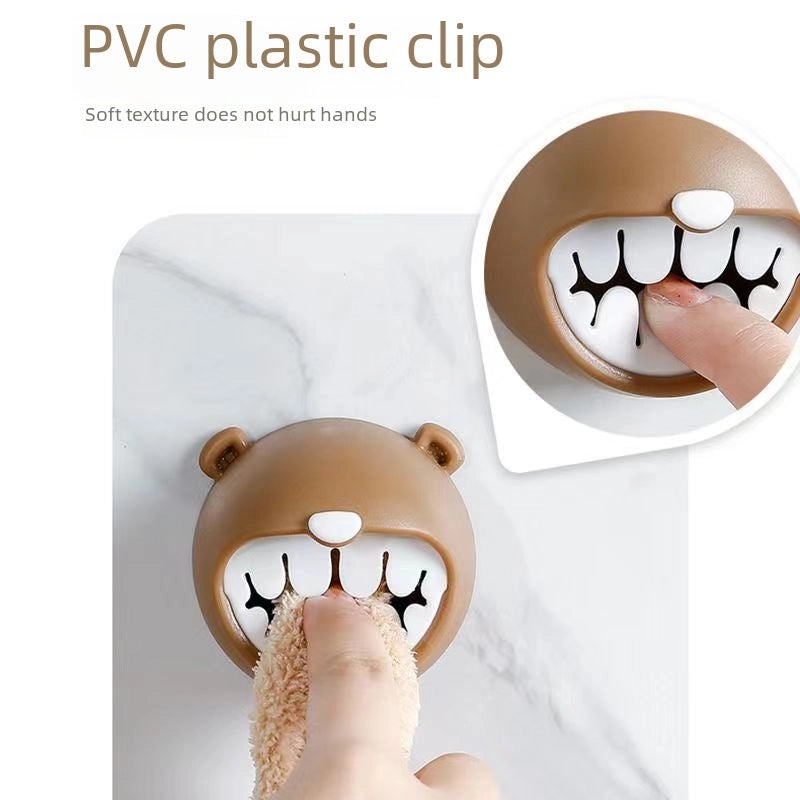 Bear Shaped Towel Hook for Bathroom and Kitchen | Home Organization & Storage