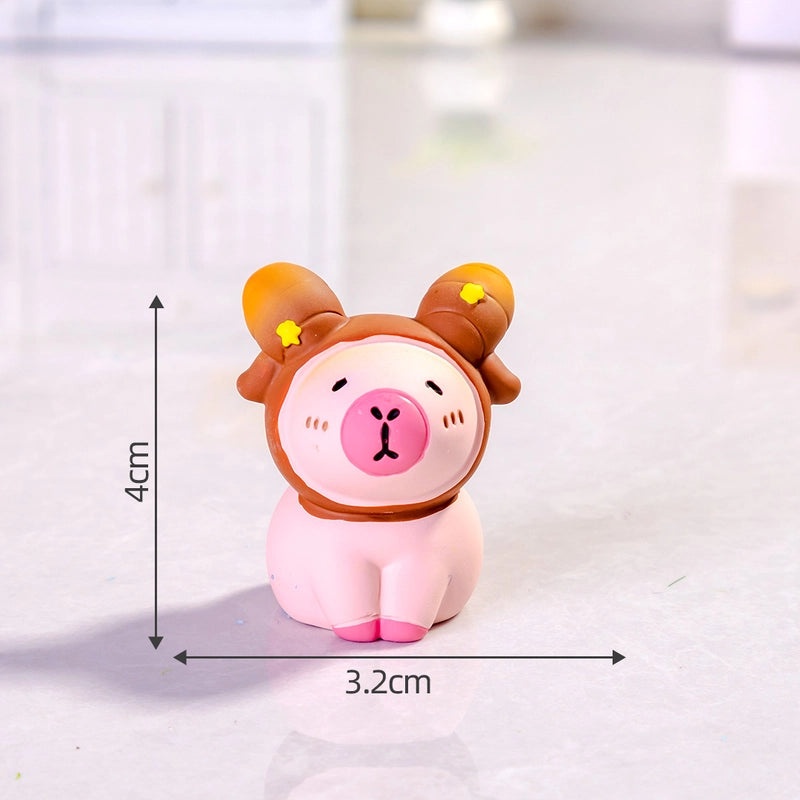 Realistic Capybara Figurine Resin Animal Model Toy | Animal Figurines & Collectibles