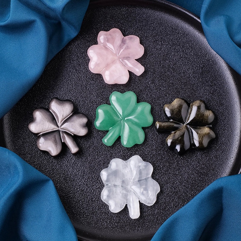 Elegant Four Leaf Clover Crystal Decor | Home & Living Ornaments