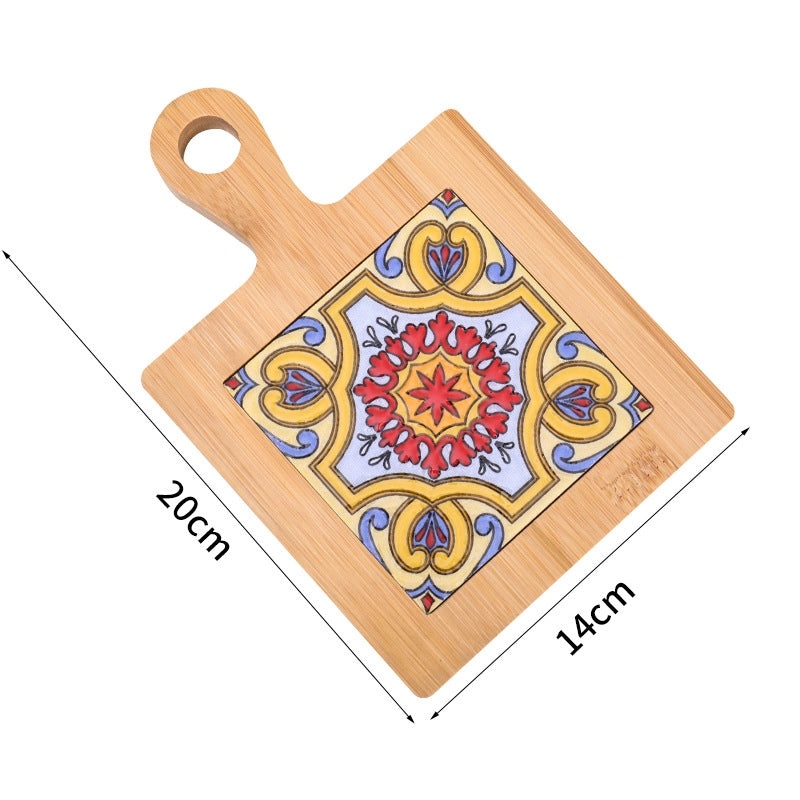 Stylish Geometric Wooden Placemat Single Piece|Home & Kitchen Accessories