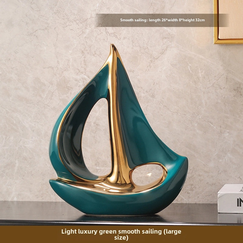 Smooth Sailing Wine Cabinet Decor Set Light Luxury Modern Style High-End Living Room TV Cabinet Office Ornament|Home Decor