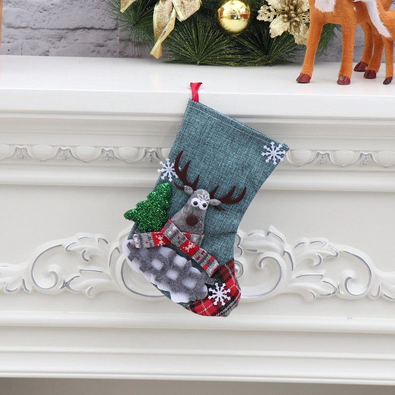 Christmas Gift Bag for Jewelry Candy Socks | Holiday Packaging & Decoration Accessories