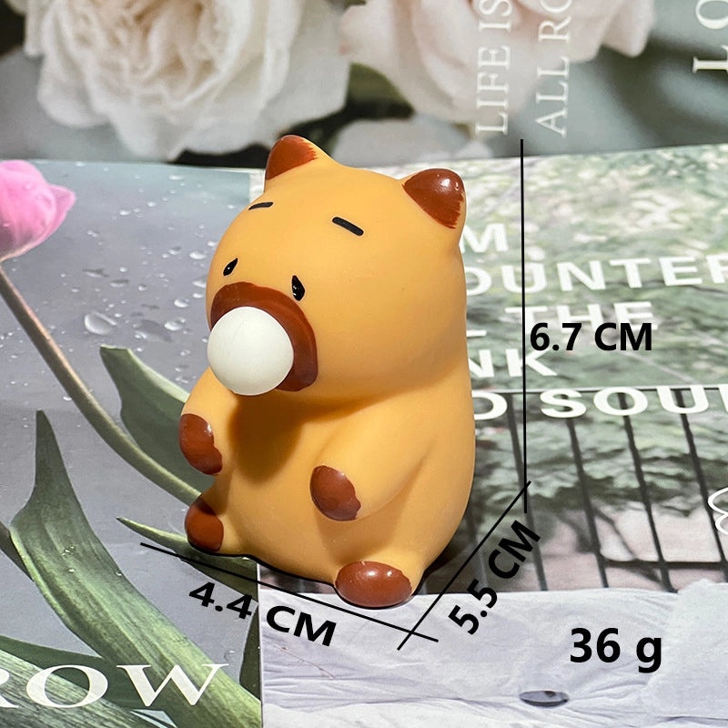 Animal Capybara Fidget Toy Vinyl Figure | Stress Relief Toys