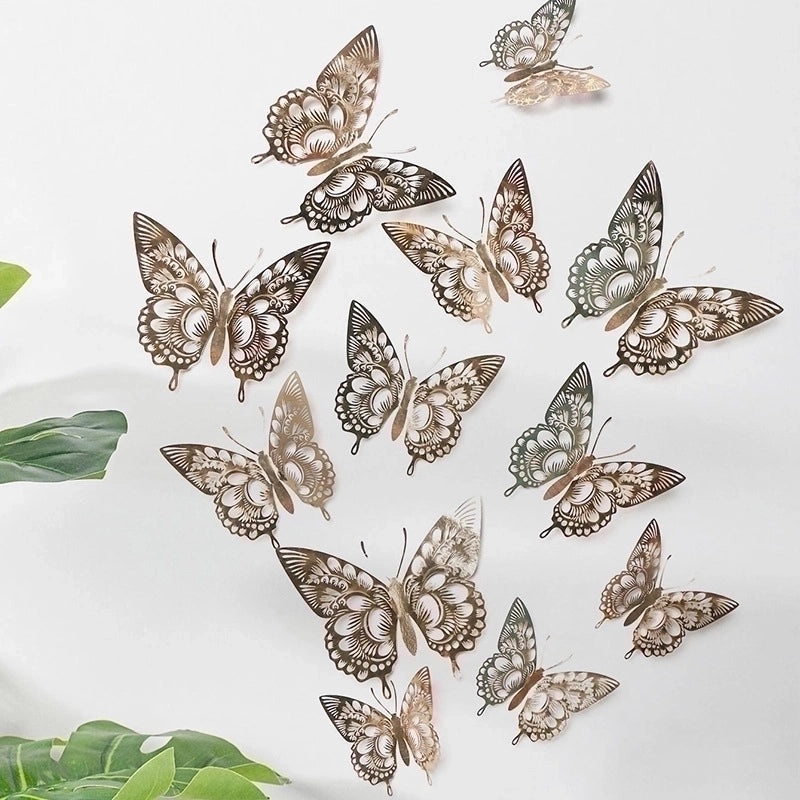 Elegant Iridescent Butterfly Wall Decal for Home Decor|Wall Stickers