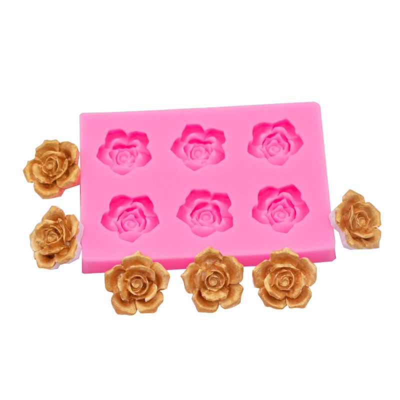 Silicone Mold for Rose Leaves Sunflower and Daisy Flowers Cake Decorating | Baking Tools & Cake Molds