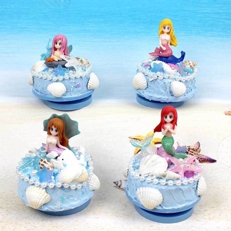 Music Box for Toddlers Ages 3-6 | Mermaid Themed Plastic Toy | Kids Music Gift | Early Childhood Playtime Toy | Toys & Games