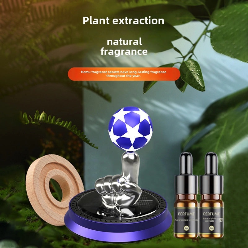 Solar Powered Car Air Freshener Hanging Ornament Long-Lasting Fragrance Odor Eliminator|Car Accessories