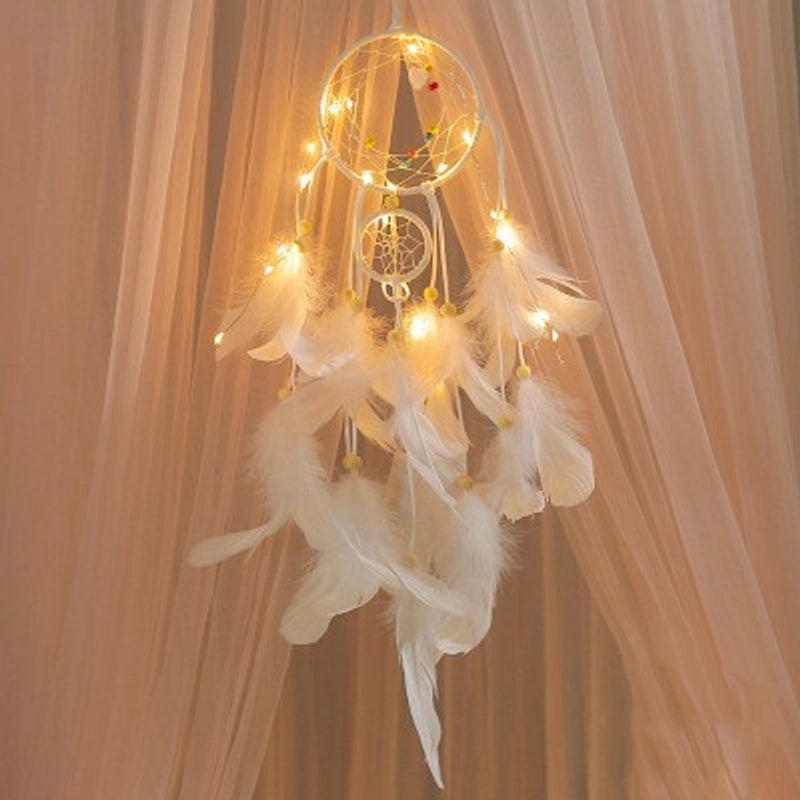 Minimalist Solid Color Feather Dreamcatcher for Window Decoration|Home Decor