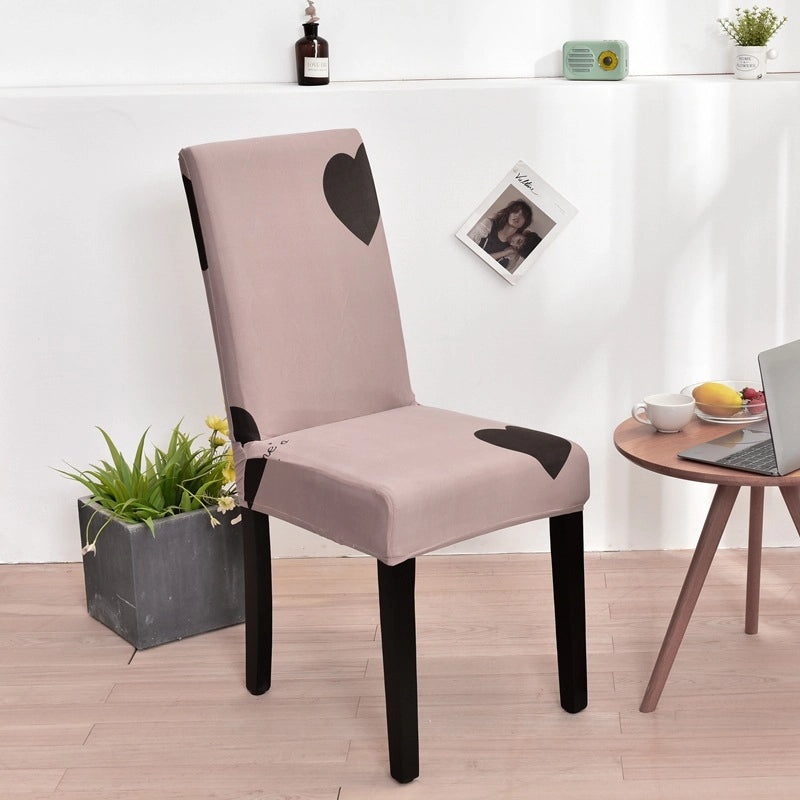 Minimalist Geometric Polyester Chair Cover for Casual Elegant Decor | Home Decor & Furniture Accessories