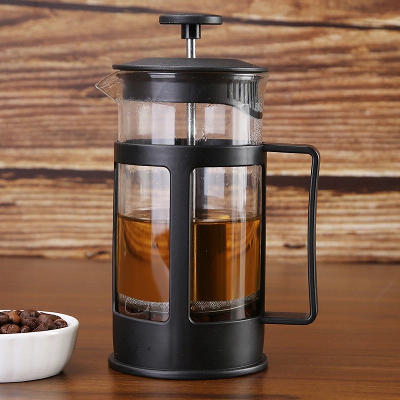 Stainless Steel Mesh French Press Coffee Maker with Heat-Resistant Borosilicate Plastic Pot | Coffee & Tea Accessories