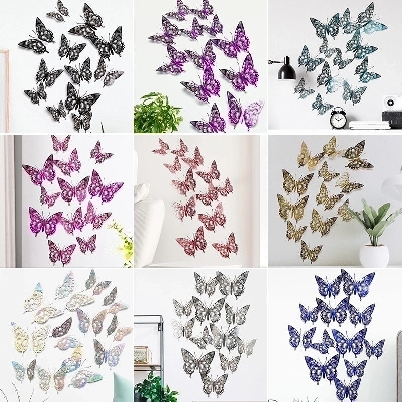 Elegant Iridescent Butterfly Wall Decal for Home Decor|Wall Stickers